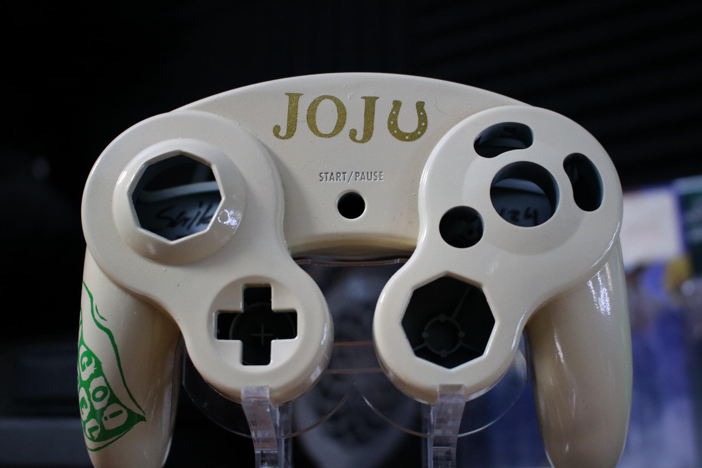 Custom Painted Official Nintendo GameCube Controller Shell (OEM) | Super Smash Bros. Melee & Ultimate | JoJo's Bizarre Adventure Part 7 SBR